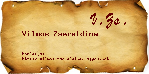 Vilmos Zseraldina névjegykártya